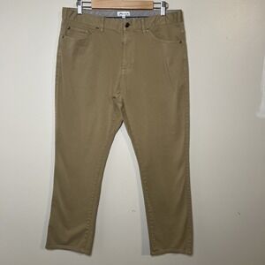 Peter Millar Ultimate Sateen 5 Pocket Pants Mens Size 36x29 Tan MF20B39 Modal